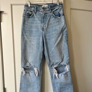 Abercrombie 90s straight ultra high rise jeans